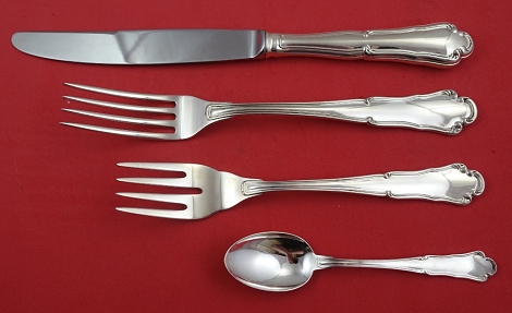 Dinner 4-pc Setting availability based on stock listed below - Barocco by Zaramella Argenti - Sterling